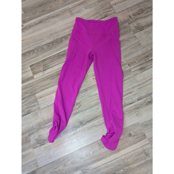 Free People Movement Leggings Women's Small Hot Pink Cropped - Picture 1 of 12